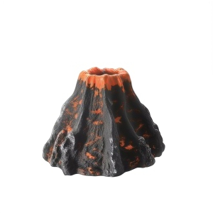 aquarium volcano ornament kit fish tank decoration mini resin volcanic decor for fish tank