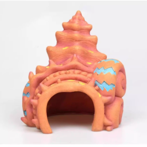 aquarium decoration house, fish tank hideaway landscape, sea snail house shelter, reptiles fish and shrimps fairy garden cave decor